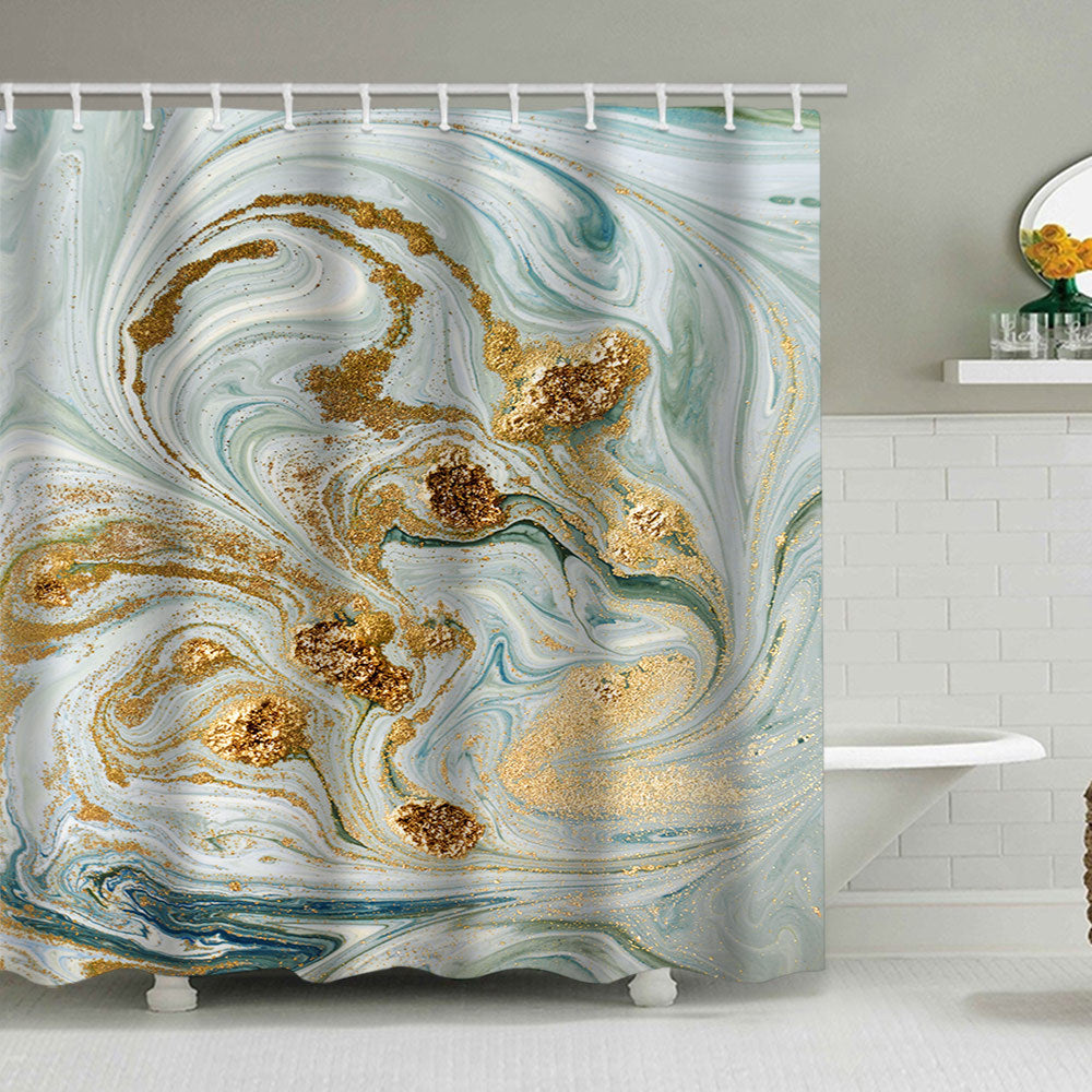Künstlerisches Marmor Design Duschvorhang Brehn