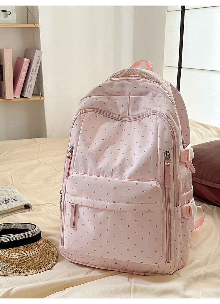 Stylische Pünktchenmuster Rucksack Brehn
