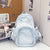 Stylische Gestreifte Transparente Rucksack