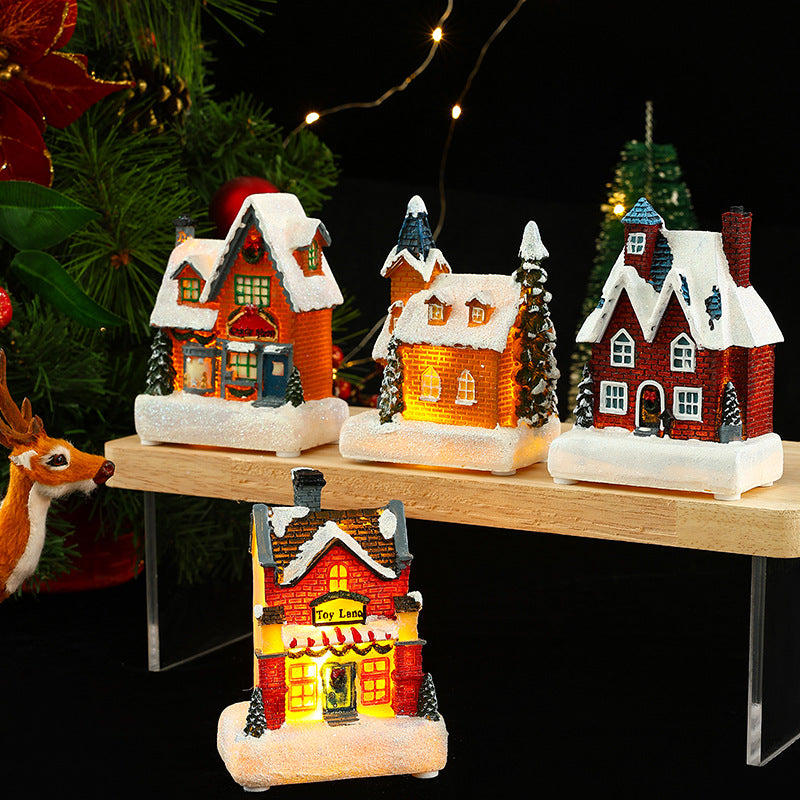 Dekorative Weihnachtsbeleuchtung mit LED-Hausdesign Brehn
