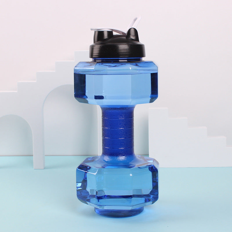 Unisex Fitness Wasserflasche in origineller Hantel-Form Brehn