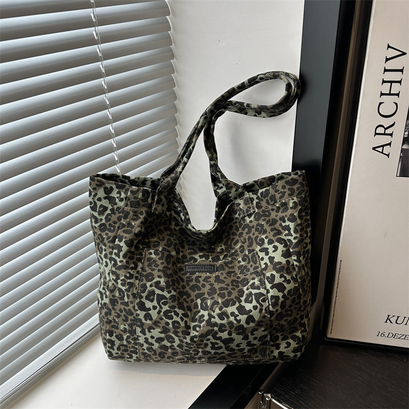 Umweltfreundliche wiederverwendbare Leopardentierdruck-Tasche Brehn
