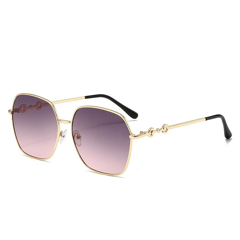 Überdimensionale geometrische Fassung Sonnenbrille
