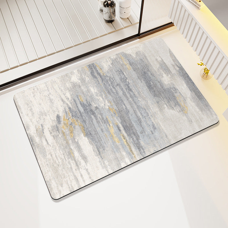Modern abstraktes Blattdesign Teppich Brehn