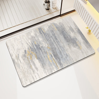 Modern abstraktes Blattdesign Teppich Brehn