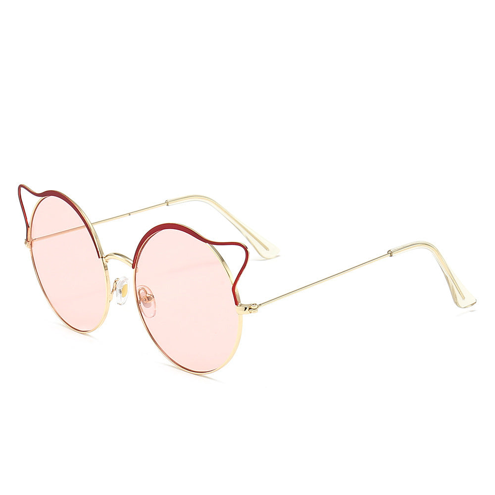 Modische Cat-Eye Sonnenbrille mit Verspiegelten Gläsern Brehn