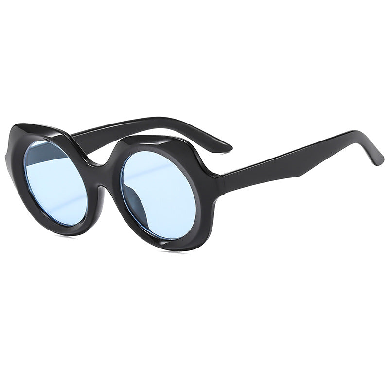 Damen oversized Sonnenbrille mit stilvollen, geschwungenen Rahmen Brehn
