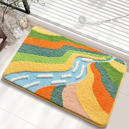 Küstenmotiv Memory Foam Badematte