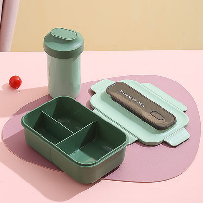 Vielseitige Auslaufsichere Bento Lunchbox mit Eingebautem Besteckset
