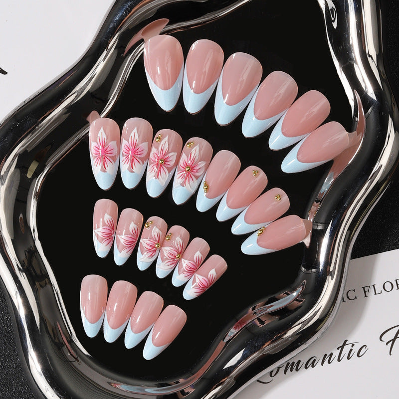 Floral Art Design Press-On Nagelset Brehn