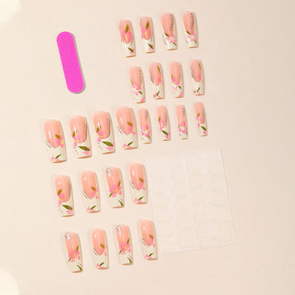 Florale Effekt Nagelkunst Extensions Brehn