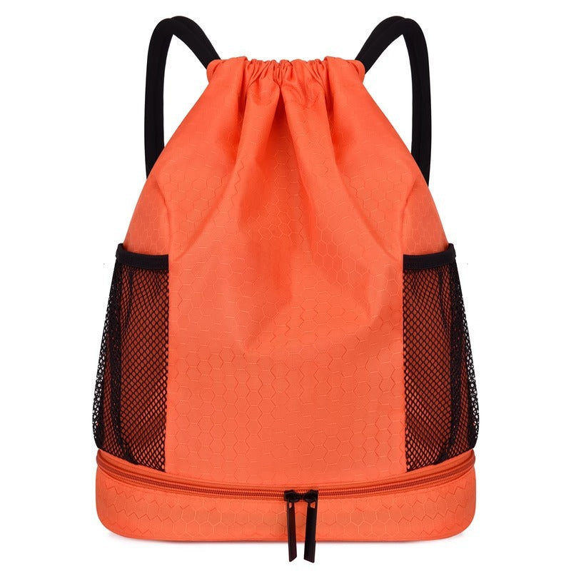Leichter Hexagonmuster Kordelzug Rucksack Brehn