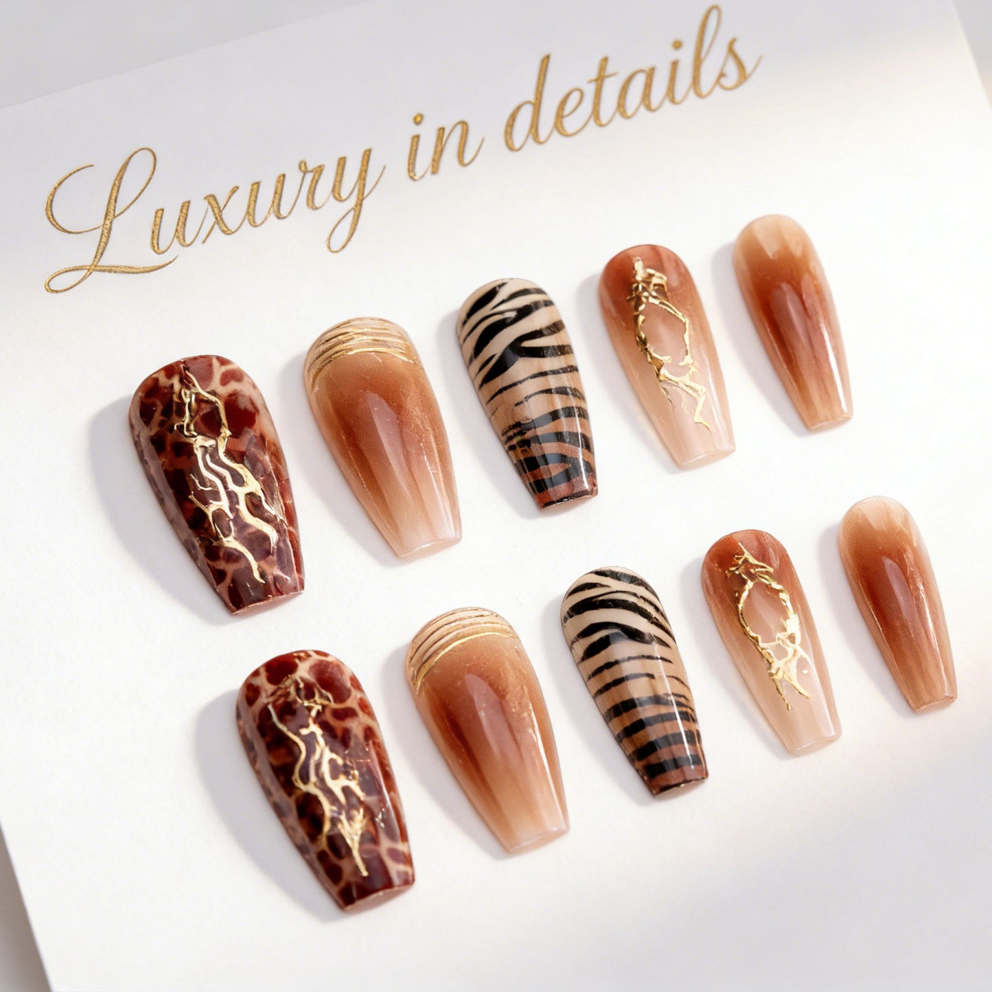 Künstliche Nail Art Nägel Brehn
