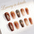 Künstliche Nail Art Nägel Brehn