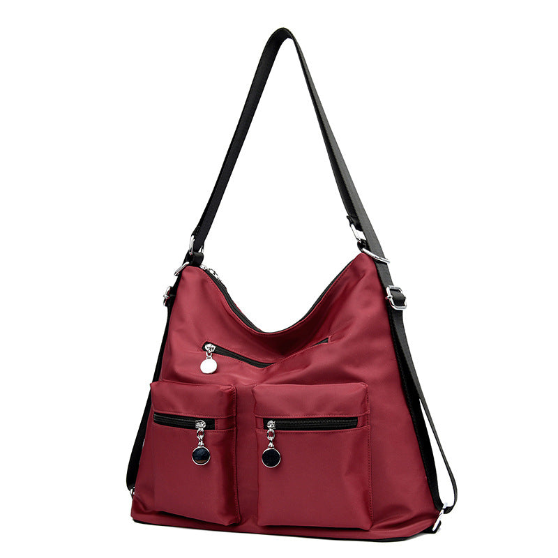 Geräumige Mehrfachtaschen-Schultertasche Brehn