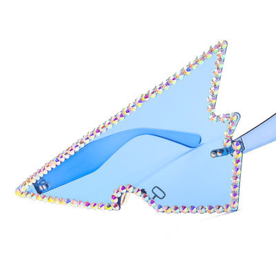 Damen extravagant geformte Sonnenbrille Brehn