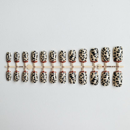 Wildtier-Print-Nagelkunst-Set