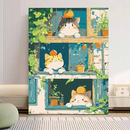 Verspielt Panda Illustration Leinwandkunst Brehn