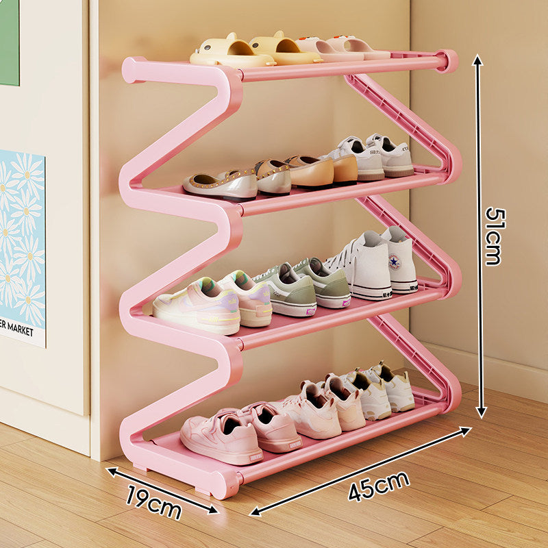 Kompakte Zigzag Multi-Ebenen Vertikale Schuhregal