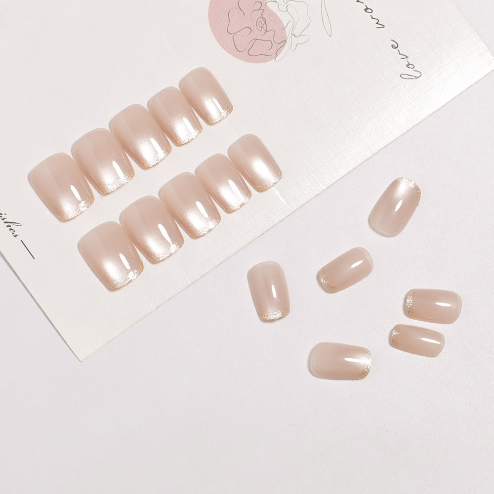 Premium Glänzende Nagelkunst Press-On Nägel Brehn