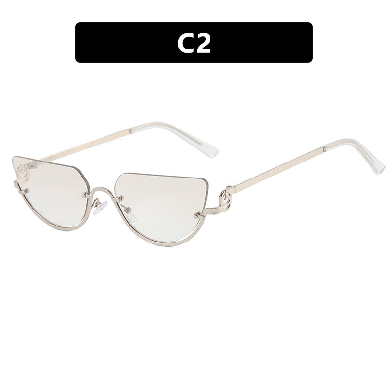 Damen Cat-Eye Sonnenbrille mit goldfarbenem Metallrahmen und UV-Schutz Brehn