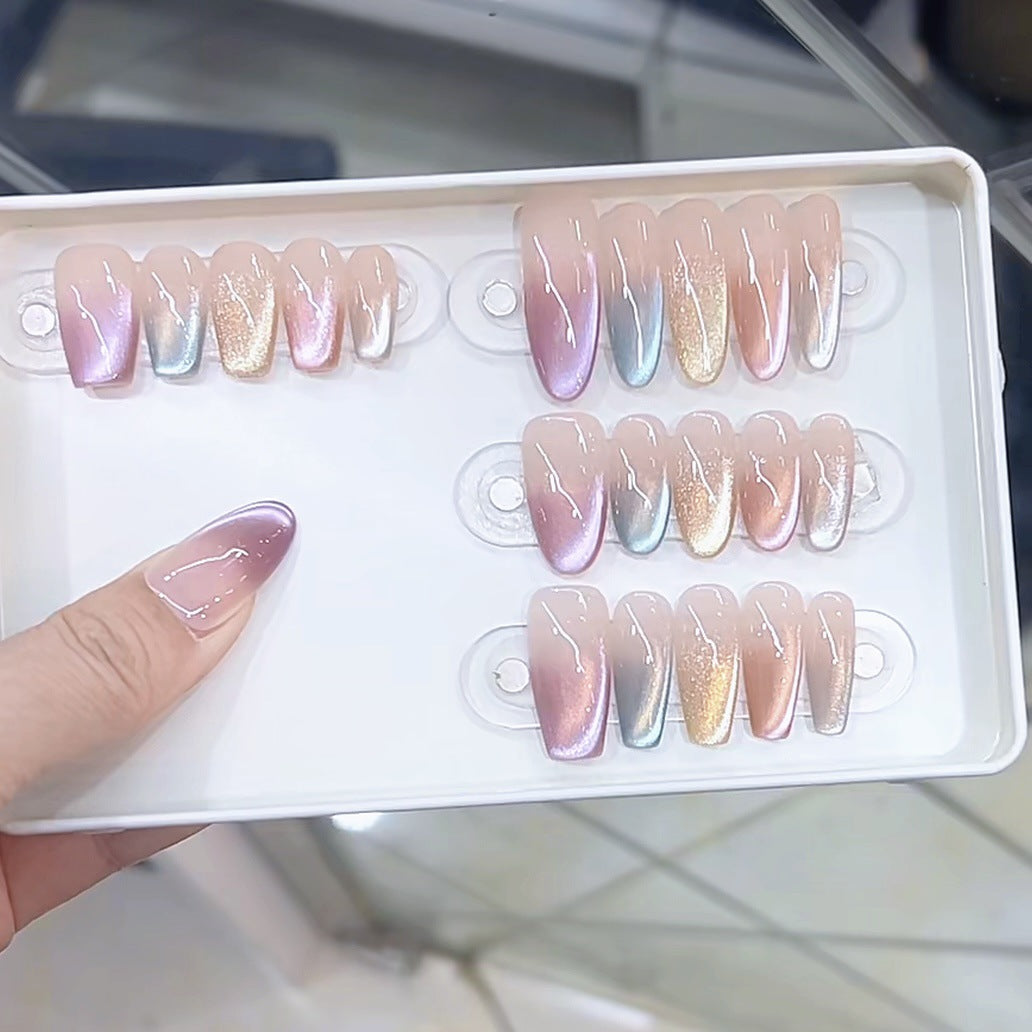 Premium Ombre-Effekt Press-On Nagelset Brehn