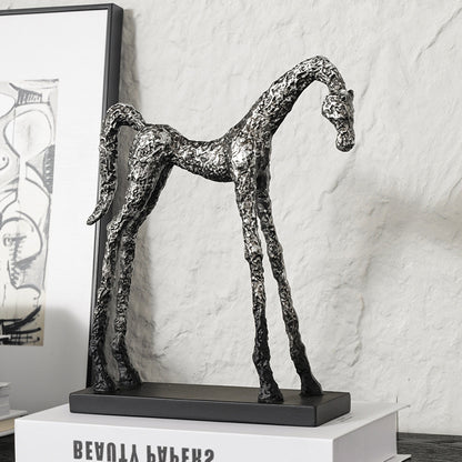 Skulpturale dekorative Pferdefigur