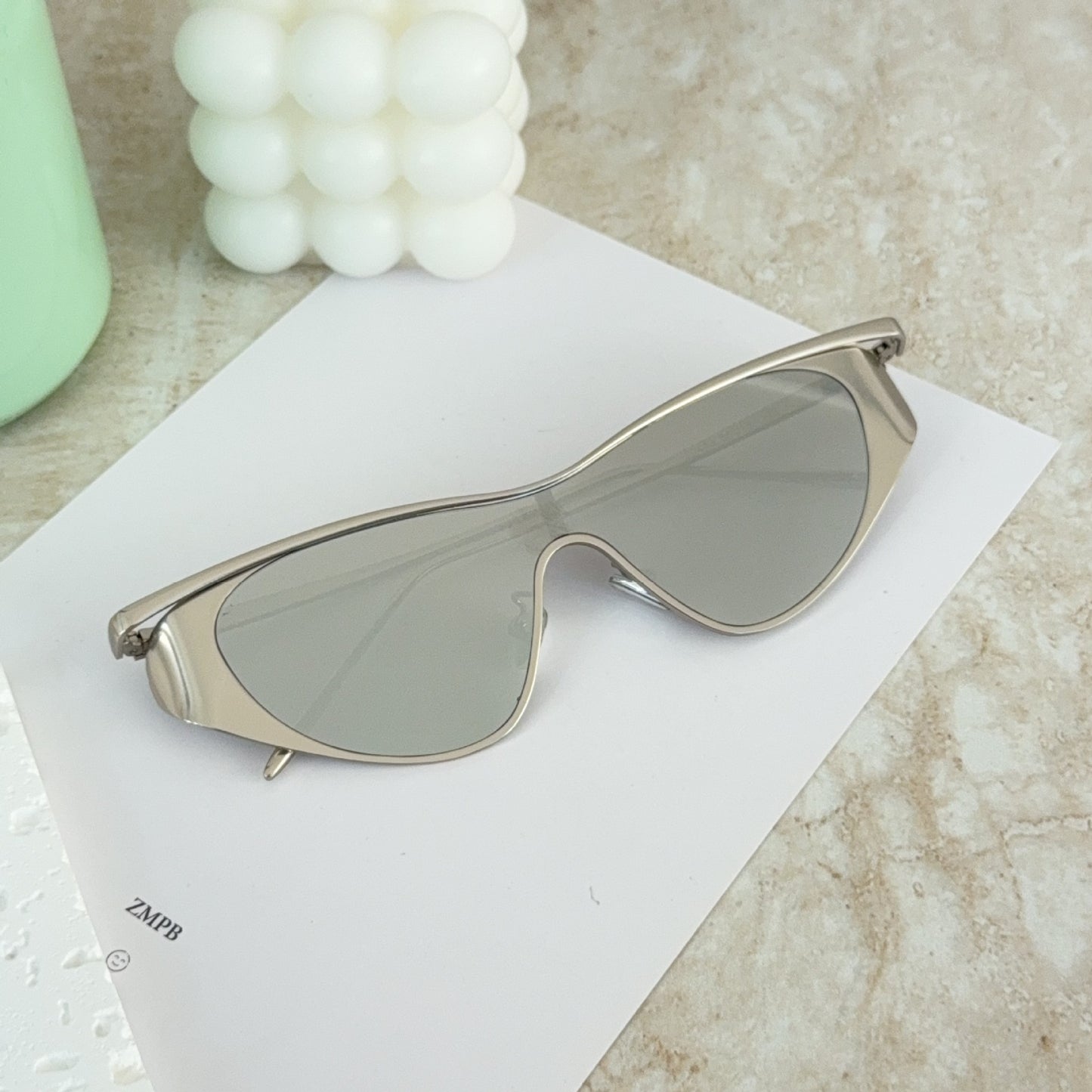 Modebewusste Shield-Sonnenbrille Brehn