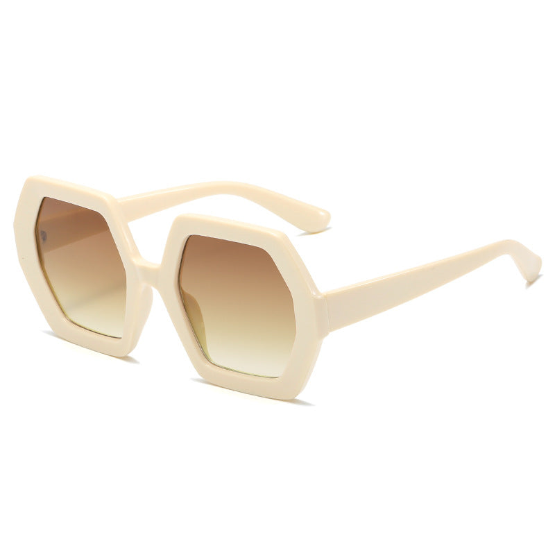 Damen hexagonale Sonnenbrille mit komfortablem Rahmen Brehn