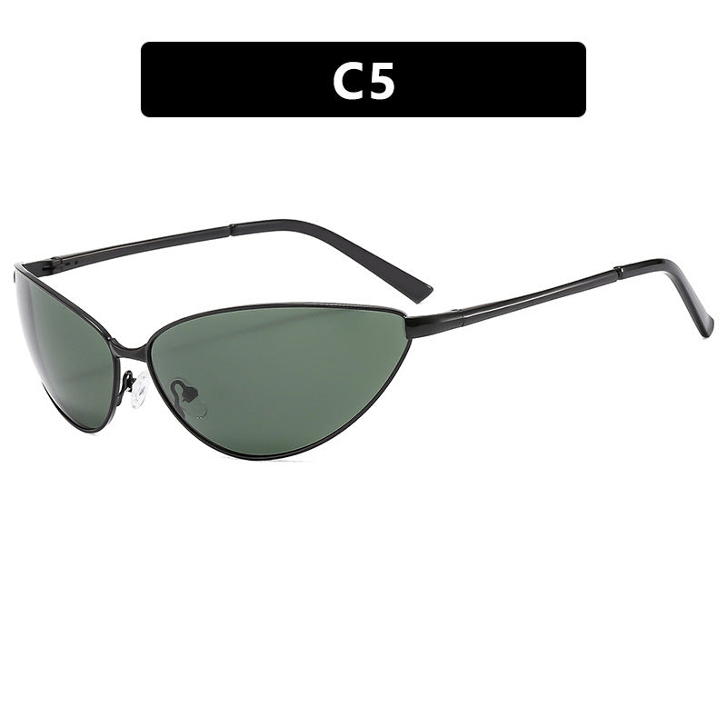 Damen Cat-Eye Sonnenbrille mit modischem Metallrahmen Brehn