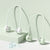 Kühlende kabellose Dual-Head wiederaufladbarer Nackenventilator mit flexiblem Schwanenhals und einstellbarem Luftstrom Brehn