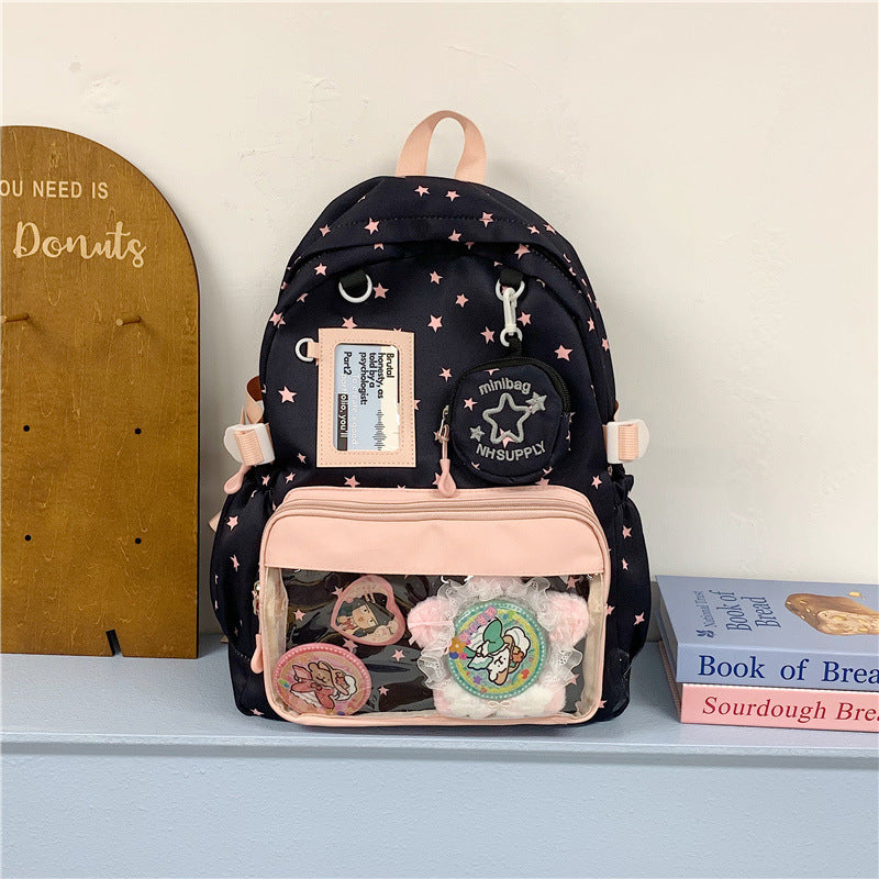 Verrückter Sternenprint Rucksack