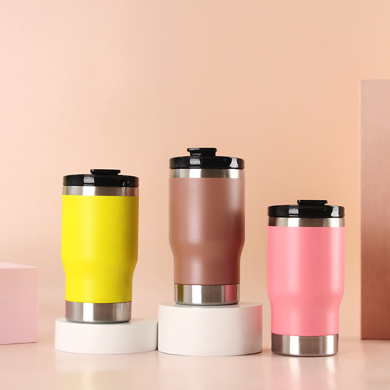 Damen Isolierter Kaffeebecher mit rutschfester Silikonunterlage Brehn