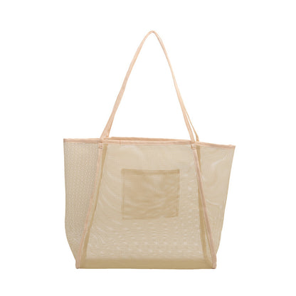 Geräumige Mesh Strandtasche