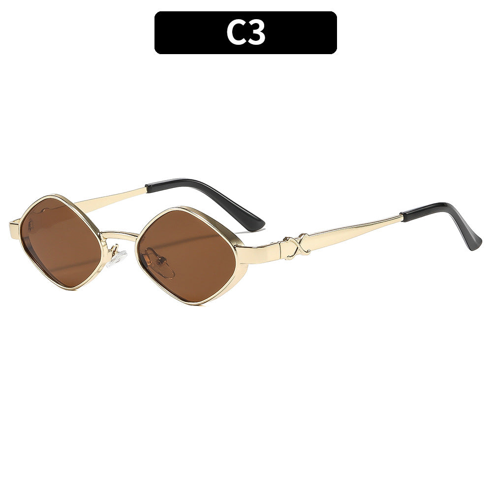 Geometrische retro-inspirierte Sonnenbrille