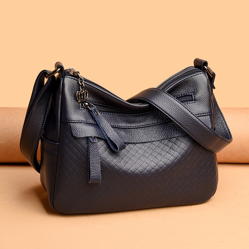 Texturierte gesteppte Schultertasche Brehn