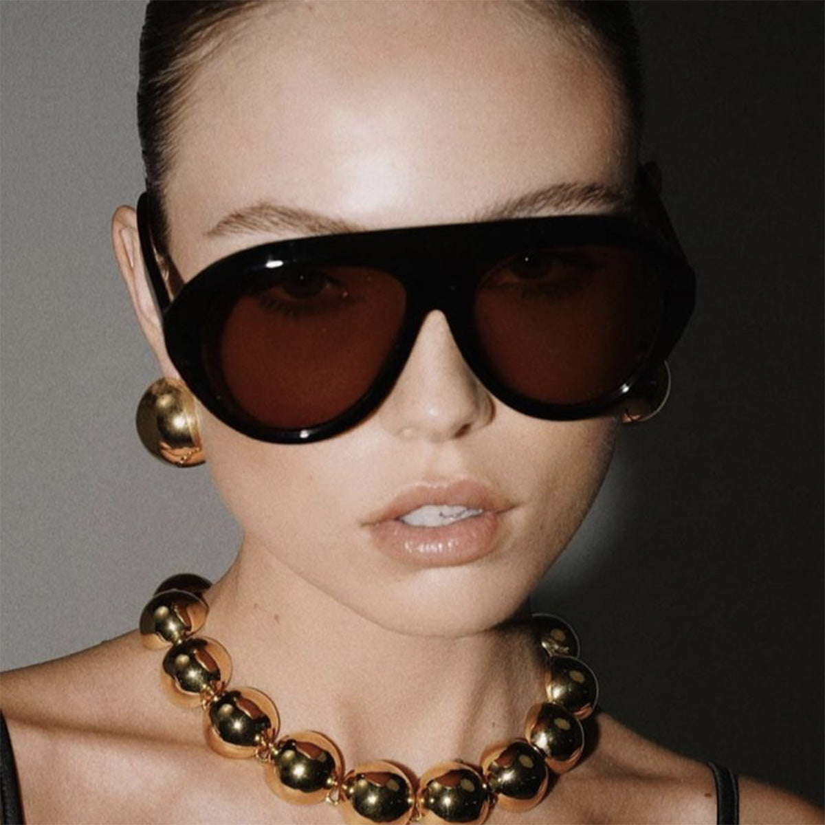 Damen oversized Sonnenbrille mit stilvollem Design und schützendem UV-Filter Brehn
