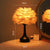Federstil beleuchtete Tischlampe