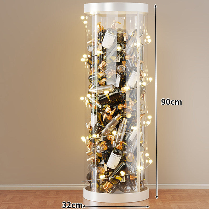 Hohe klare acryl vertikale Display-Zylinder für Mini-Parfüm- & Probeflaschen-Sammlung