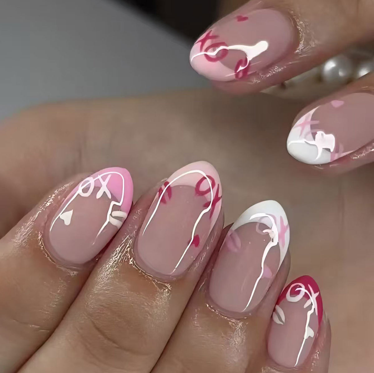 Herz-Themen-Gel-Nagelkunst-Set