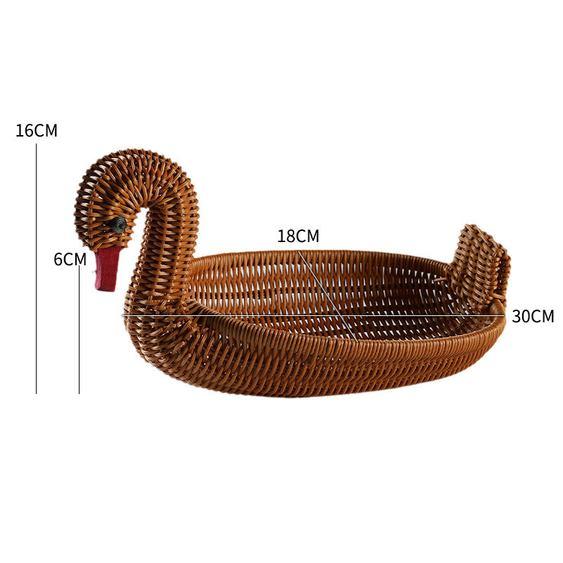 Unisex Geflochtener Dekorationskorb in Entenform Brehn