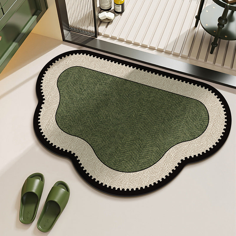 Elegante Fischgrätenmuster-Teppich Bodenbelag Brehn