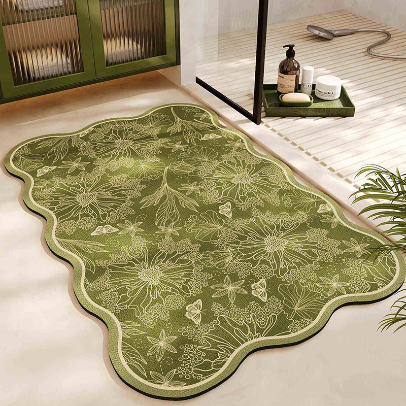 Floral Pattern Badmatte Brehn