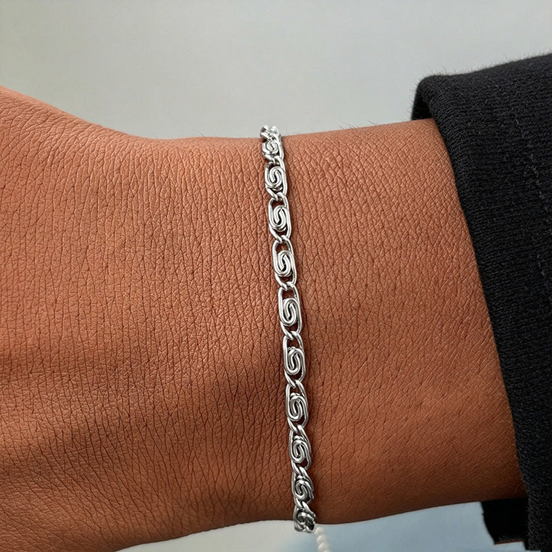 Woven Silberkette Armband Brehn
