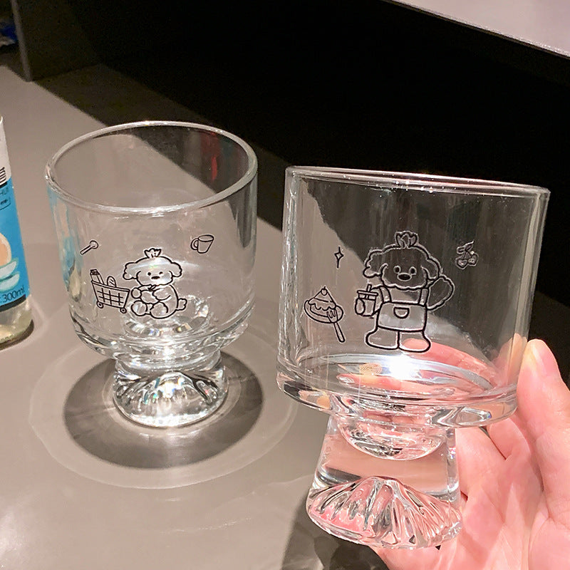 Trinkglas mit Liebevoll Gestalteten Tiermotiven Brehn