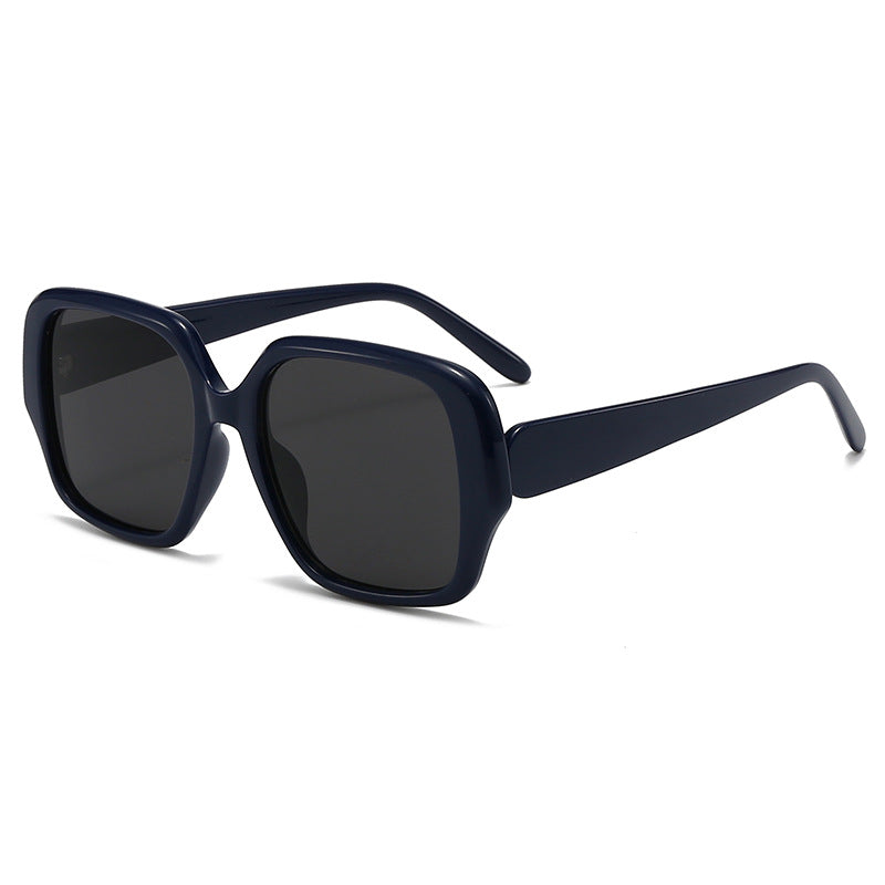 Damen modische quadratische Sonnenbrille mit breitem Rahmen Brehn