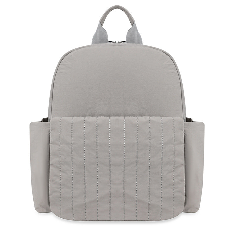 Minimalist Gep quilteter Rucksack Brehn