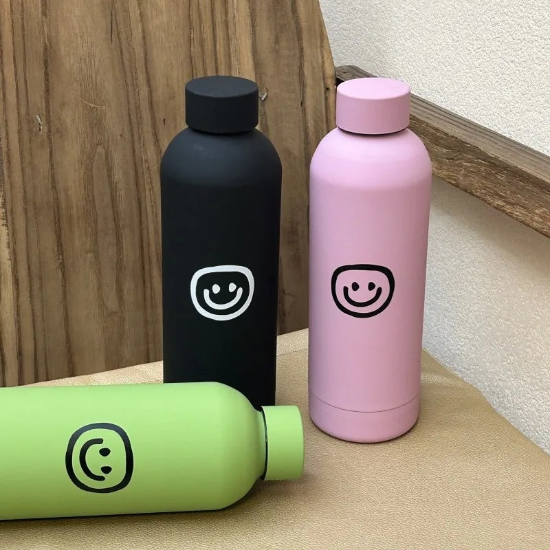Damen Isolierflasche mit kreativem Smiley-Design Brehn