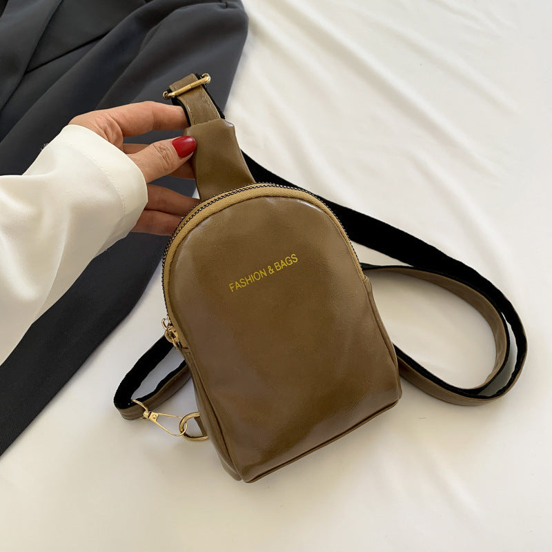 Trendy Leder Crossbody Tasche