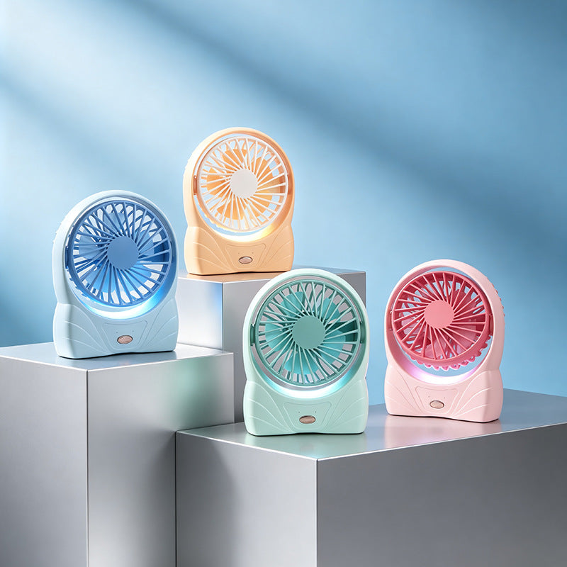 Damen Tragbarer Tischventilator mit LED-Beleuchtung Brehn